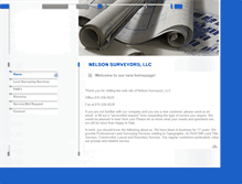 Tablet Screenshot of nelsonsurveyorsllc.com